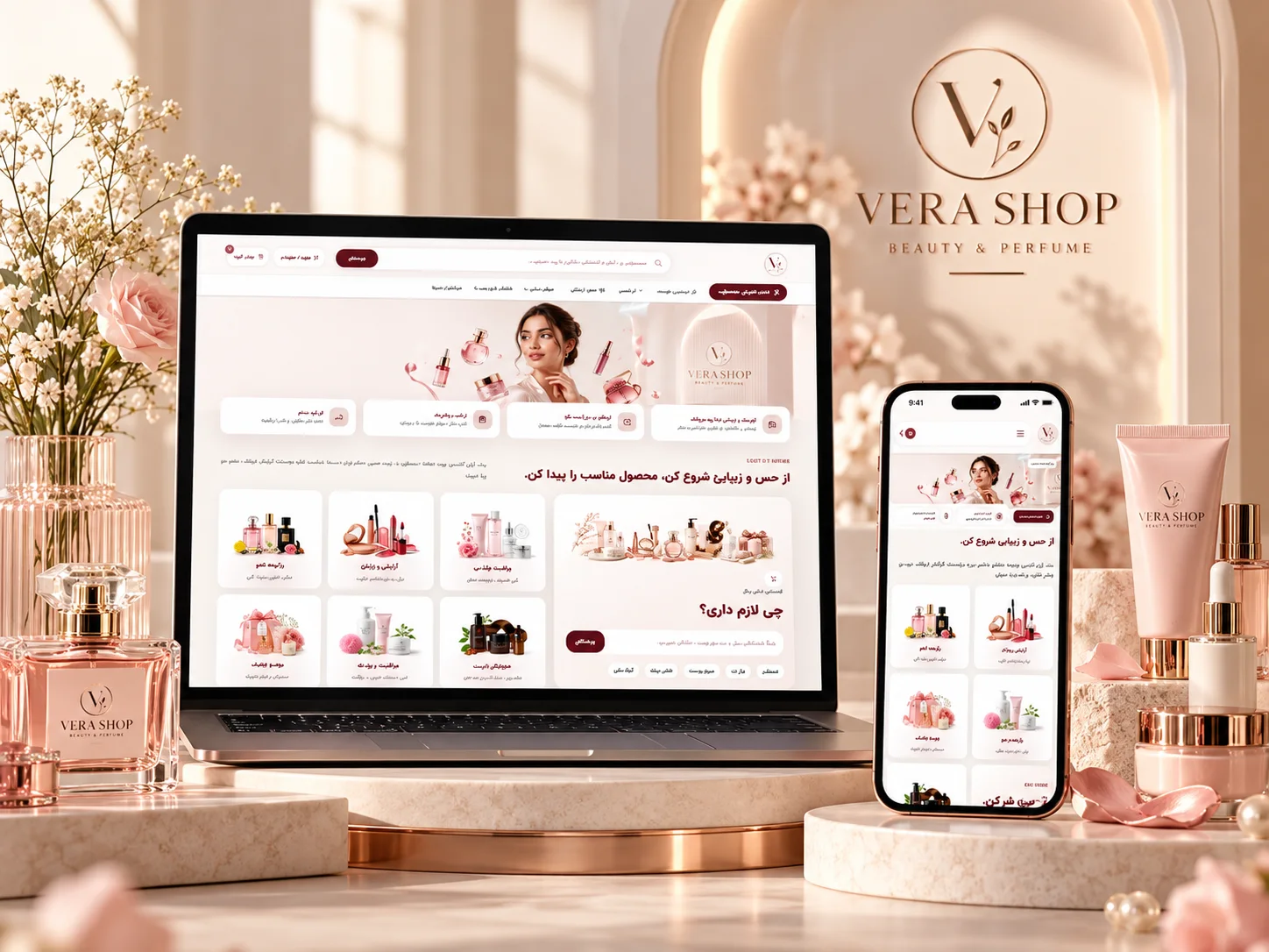 نمایی از پروژه طراحی و توسعه فروشگاه اینترنتی وراشاپ